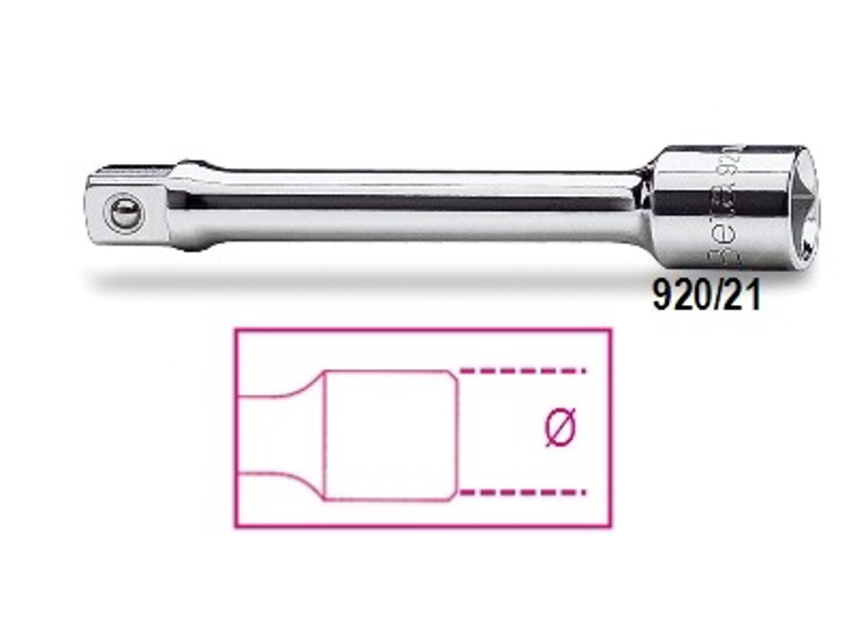 Barra Di Prolunga A Attacco Quadrato Draper 16725 – Lunghezza 75 Mm, Blu, Per Meccanica E Fai Da Te